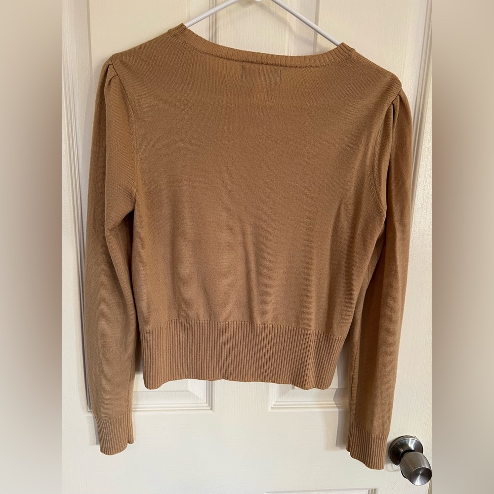 Banana Republic Camel Crew Neck Sweater Merino Wool - Picture 8 of 9
